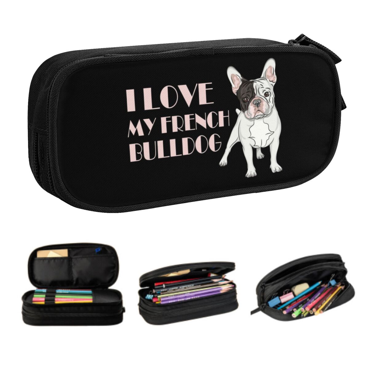 Pet X Supplies & Tack Howell Mi - Trousse à crayons personnalisée bouledogue français
